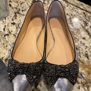 Tory Burch Vanessa Crystal Bow Flat